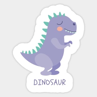 Dinosaurio Dino Dinosaur T-Rex Purple Morado Sticker